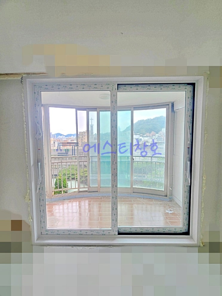 서울시 구로구 개봉동 샷시 · 두산 아파트 샤시(창호) 교체 시공 시공현장